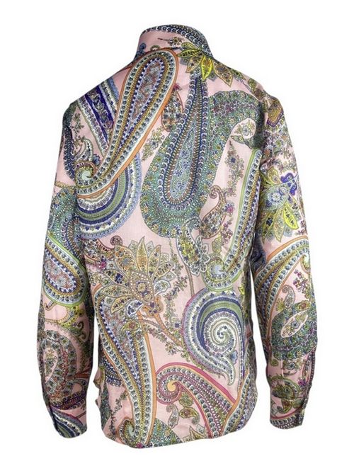 camicia donna fantasia cachemire rosa Camicetta Snob | 676-41485821